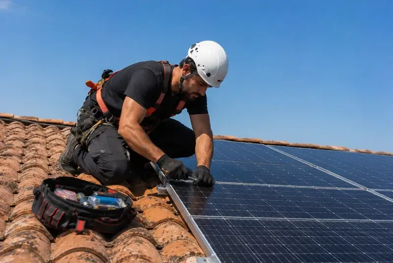 Maintenance et monitoring de panneaux solaires à Cormoranche-sur-Saône
